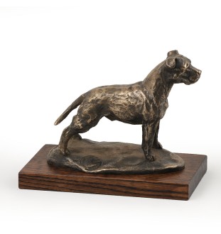 Amerykański Staffordshire terrier figurka na drewnie Art-Dog